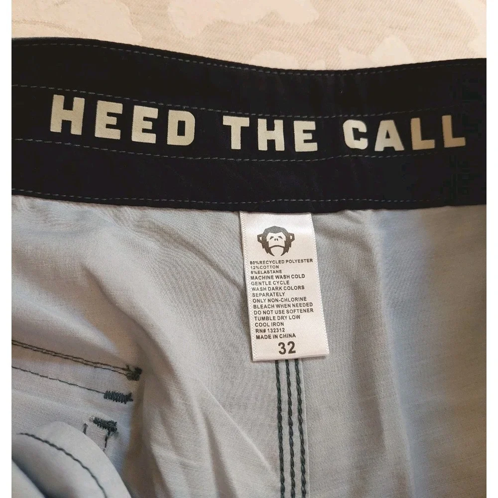 NEW! Howler Brothers Mens Bruja Deluxe Boardshorts Elixir Blue 32 Heed The Call! - Picture 8 of 14